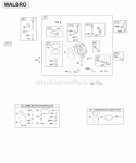 Carburetor Overhaul Kits Diagram and Parts List for 28B702-0124-01  Briggs and Stratton Engine